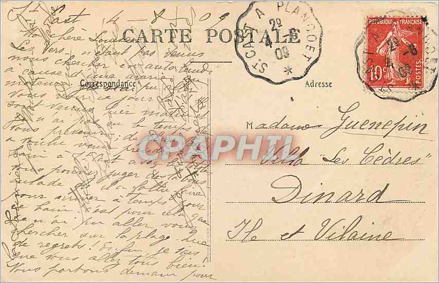 CPA La Bretagne Pittoresque Les Amas de Frehel et le Cap  — Rückseite