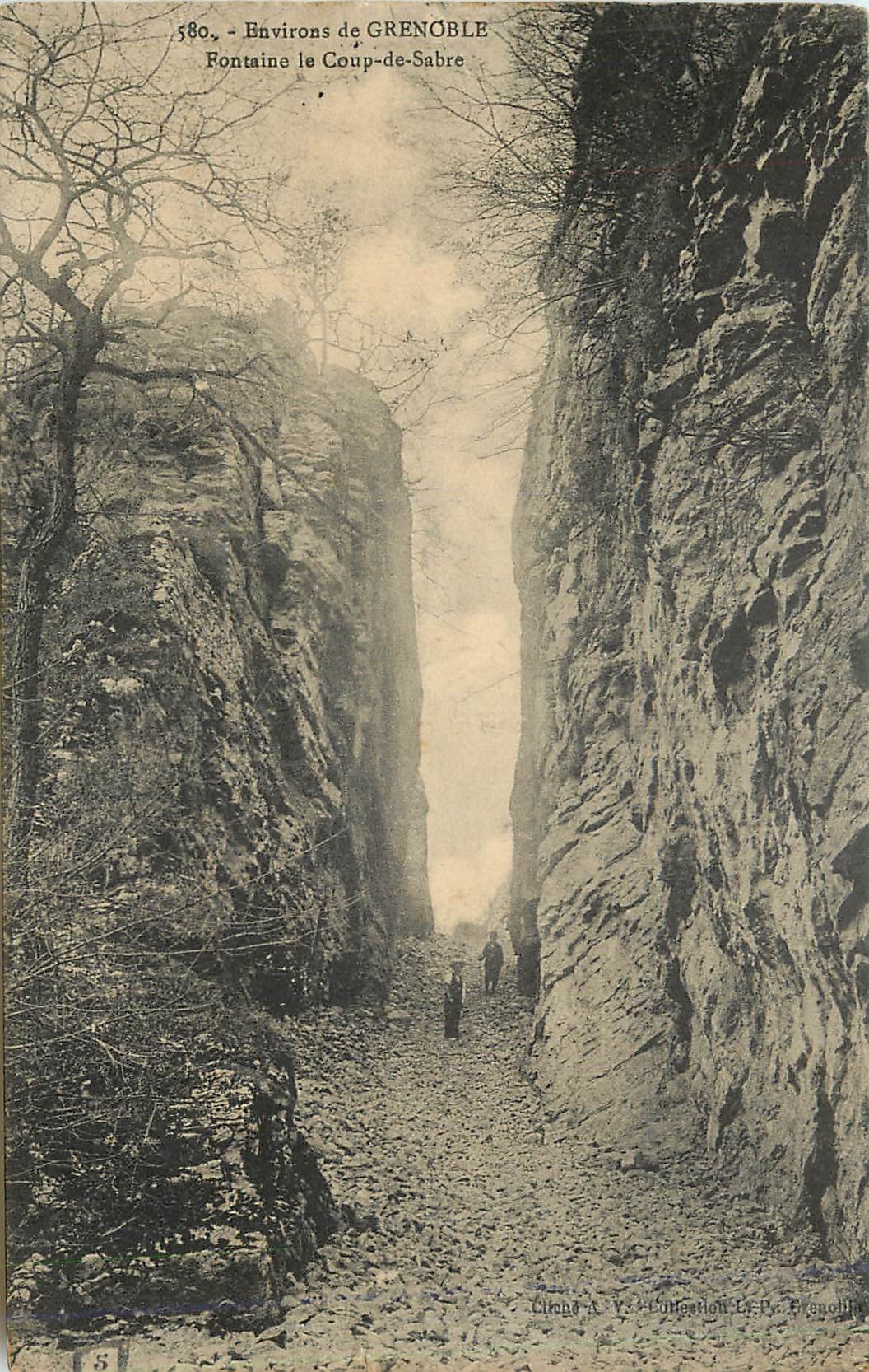 Fontaine le Coup-de-Sabre — Environs de Grenoble — Collection R. Grenoble