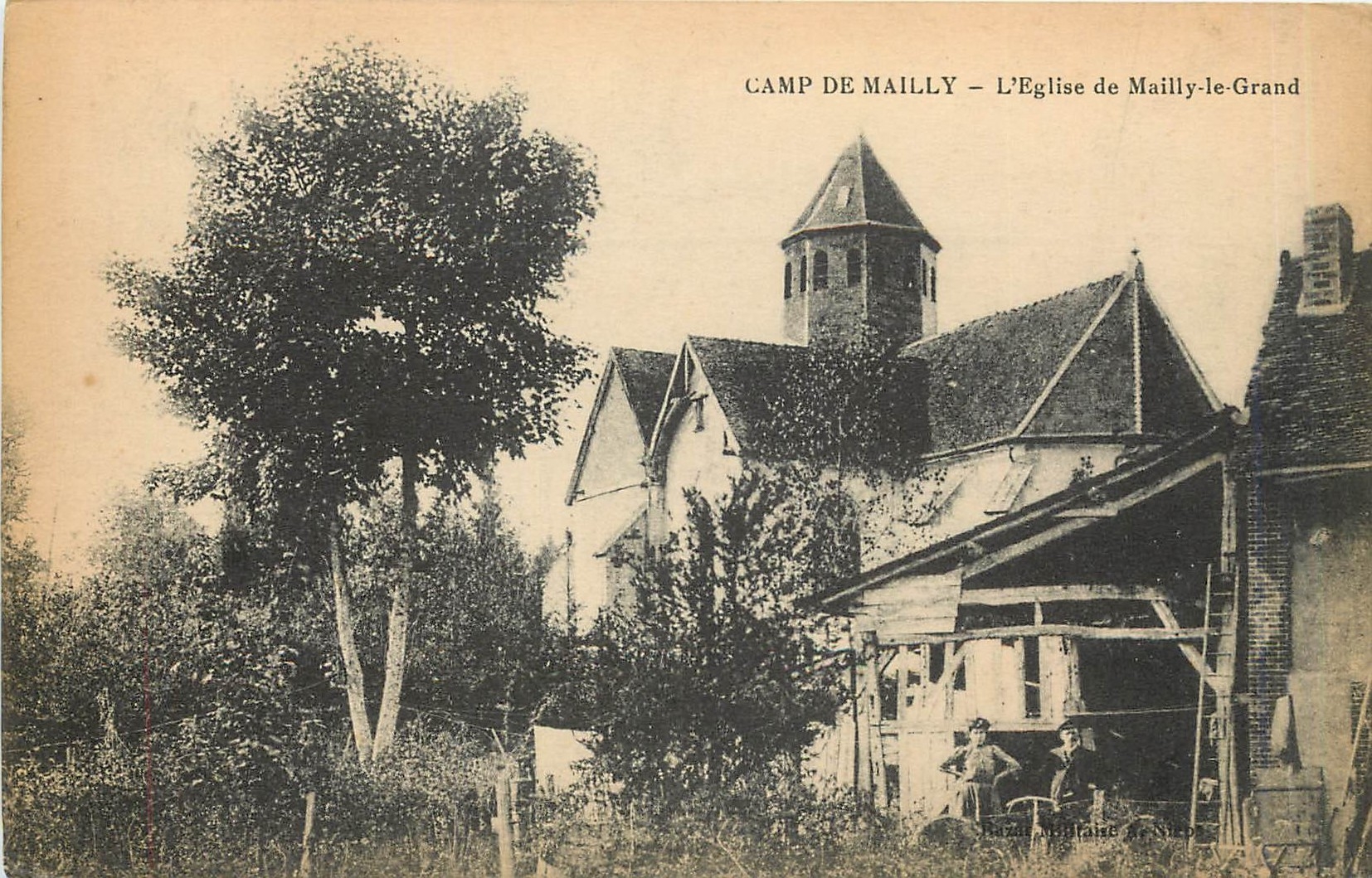 CPA Camp de Mailly L'Eglise de Mailly le Grand 