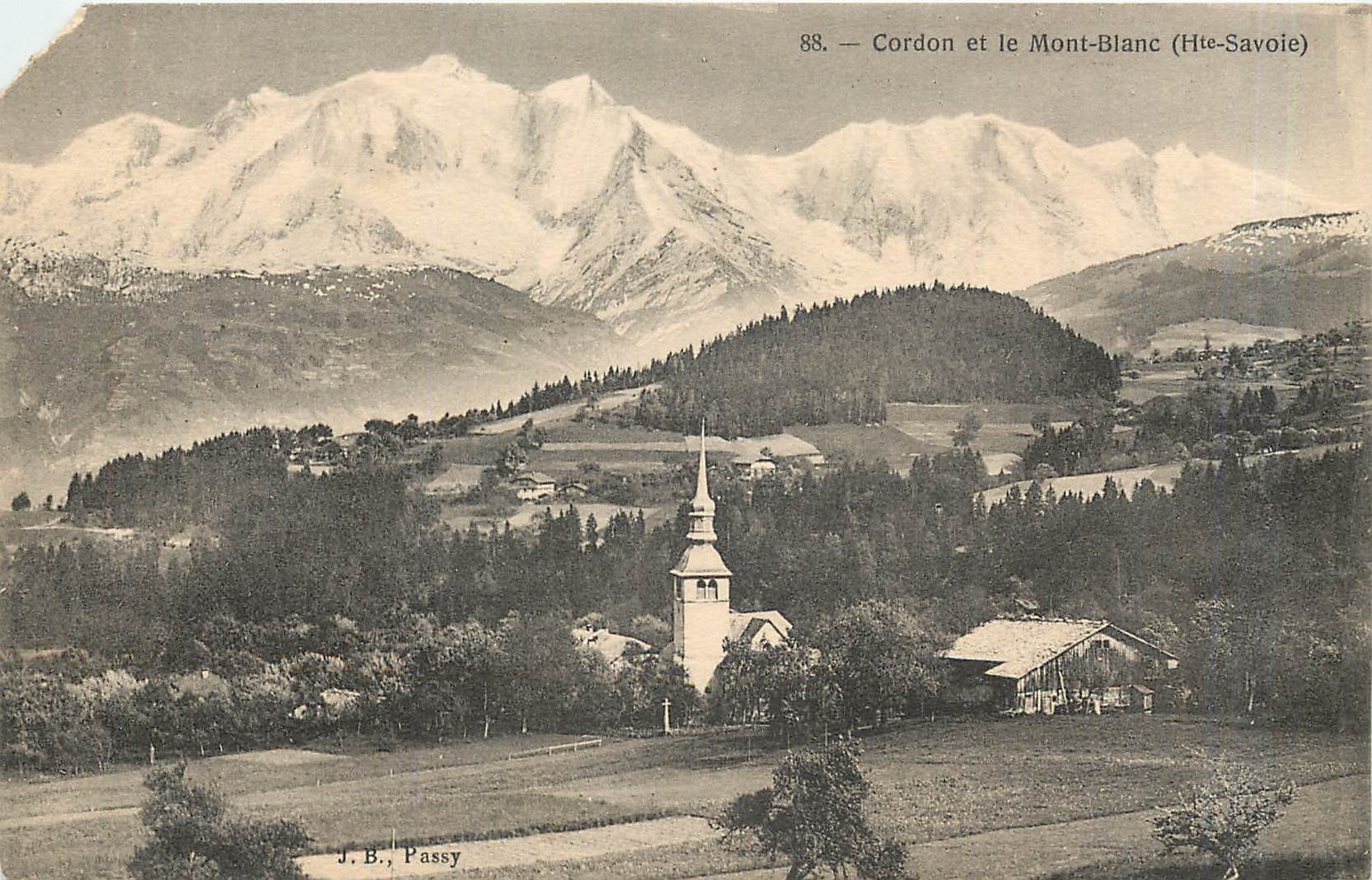 CPA Cordon et le Mont Blanc Hte Savoie 