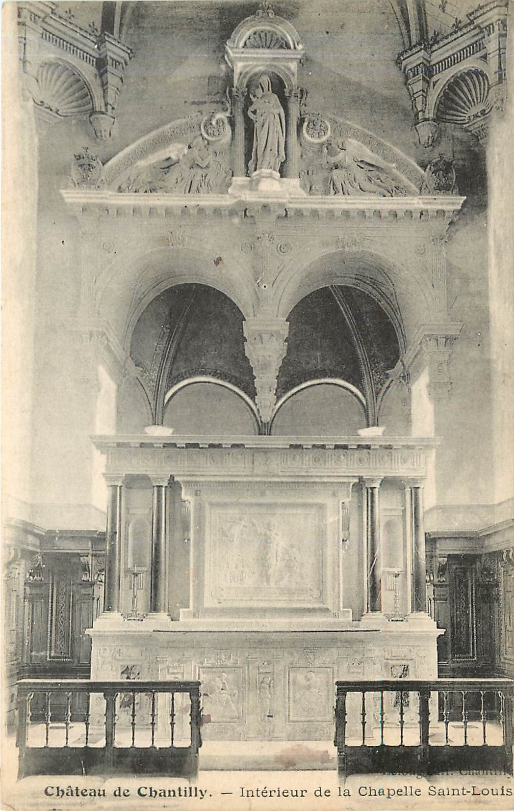 Château de Chantilly — Intérieur de la Chapelle Saint-Louis — éditeur Chantilly
