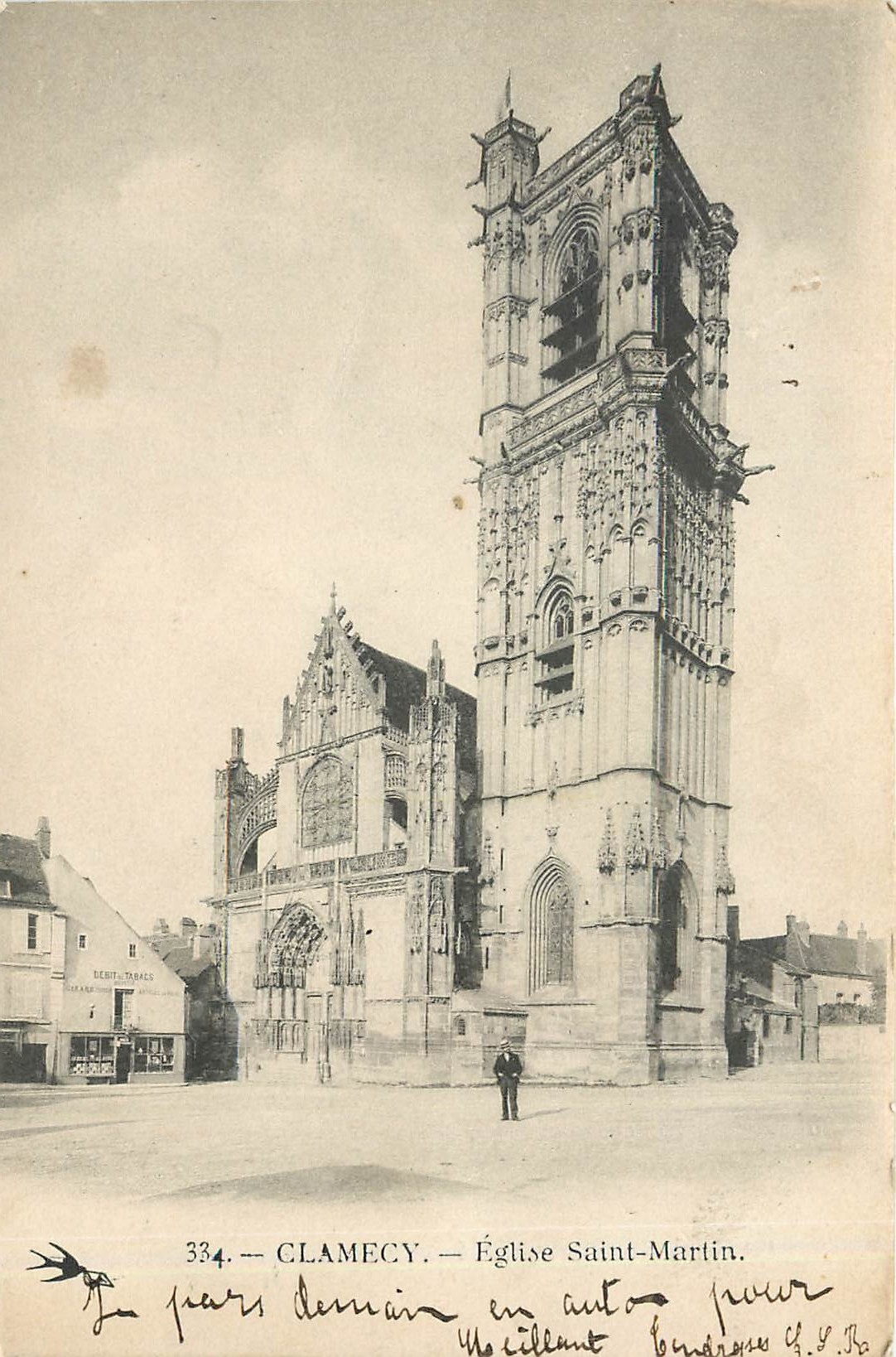 CPA Clamecy Eglise Saint Martin 