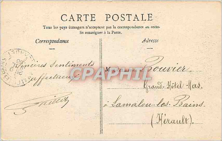 CPA Amiens Vue prise de l'Usine a Gaz  — Rückseite