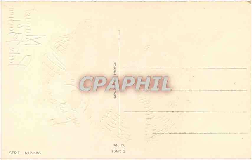CPA Muguet Porte Bonheur  — Rückseite