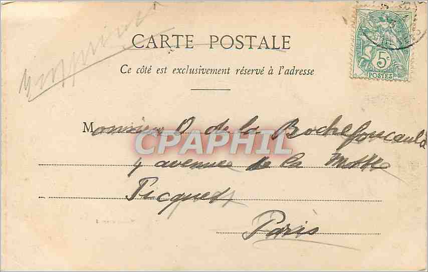 CPA Biarritz Croix Commemorative du Naufrage de la Suprise  — Verso