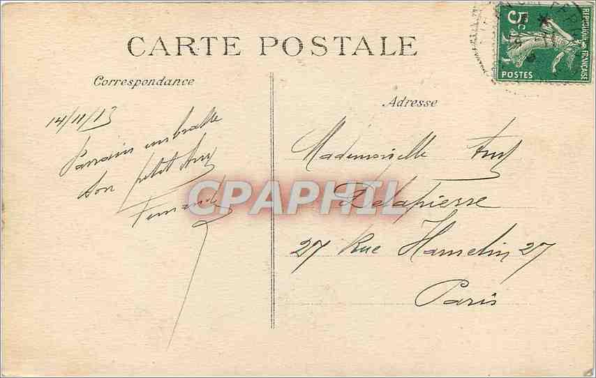 CPA Beaulieu vue a travers les Oliviers du Cap Ferrat  — Rückseite