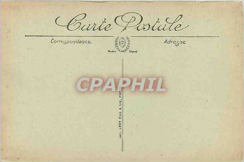 CPA Bordeaux Les Colonnes Rostrales  — Verso