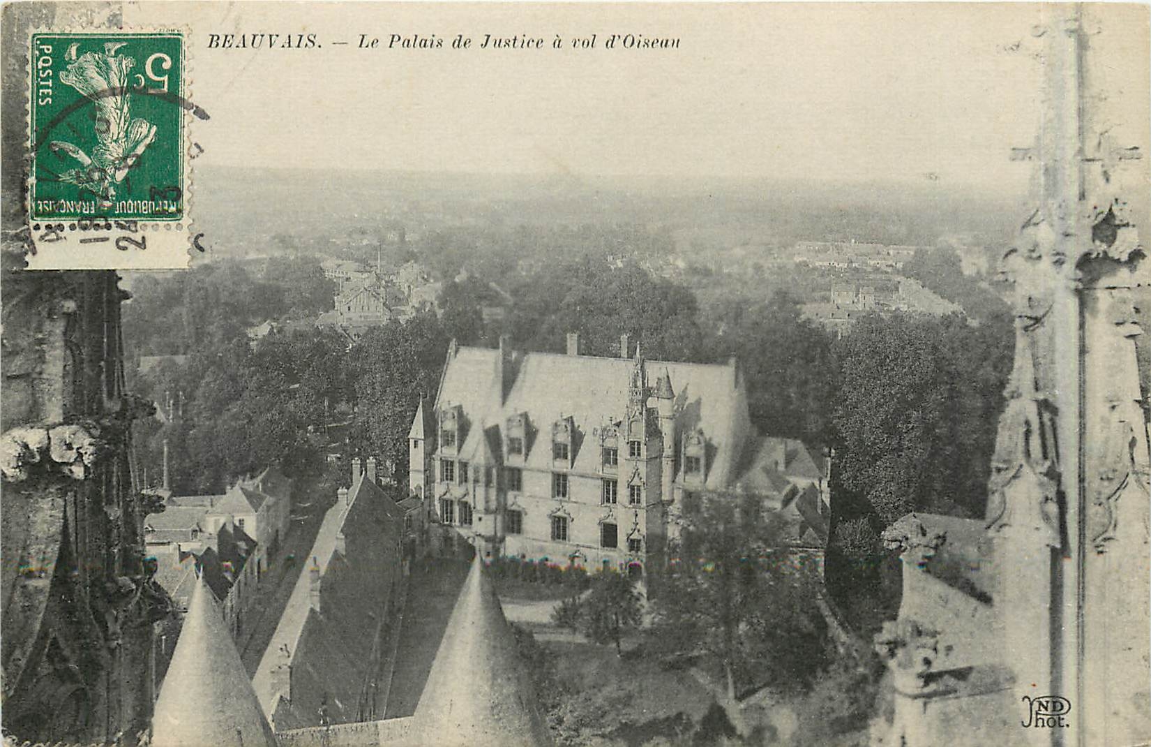 CPA Beauvais Le Palais de Justice a rol d'Oiseau 