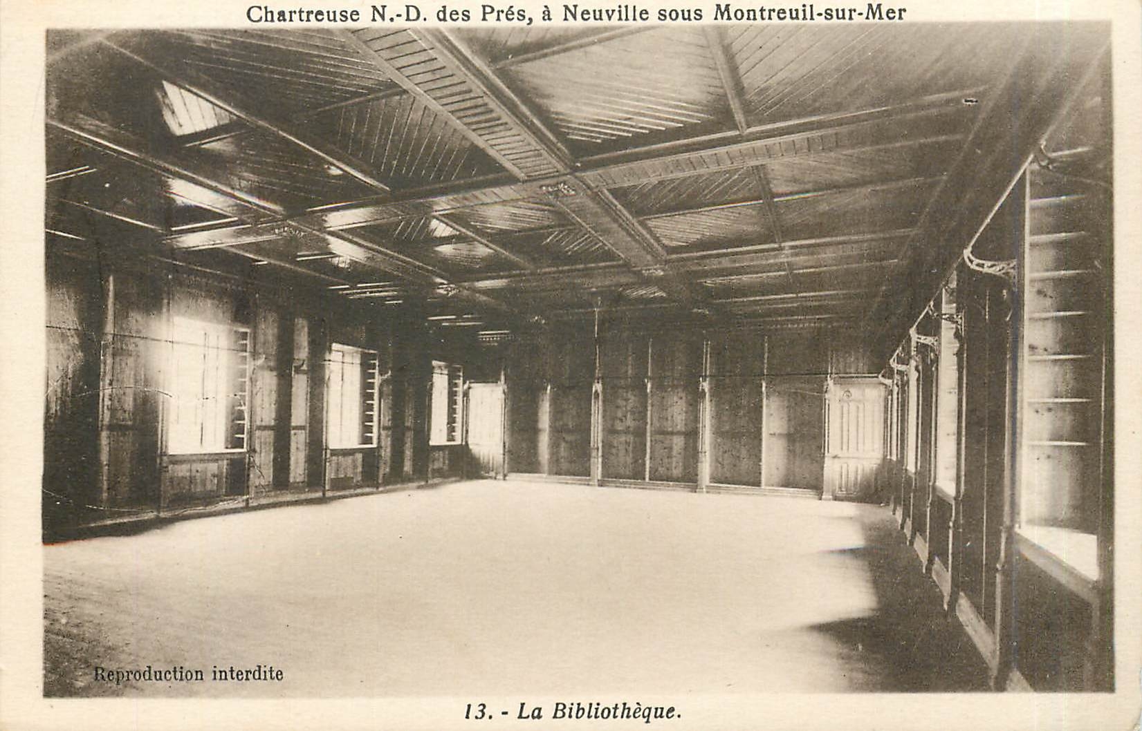 Chartreuse N.-D. des Prés, à Neuville sous Montreuil-sur-Mer — La Bibliothèque — Édition Masson-Ledercq, n°13
