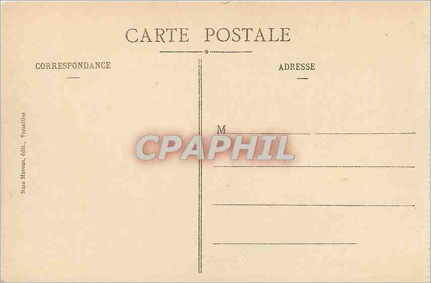 CPA Palais de Versailles Chambre de Louis XIV  — Verso