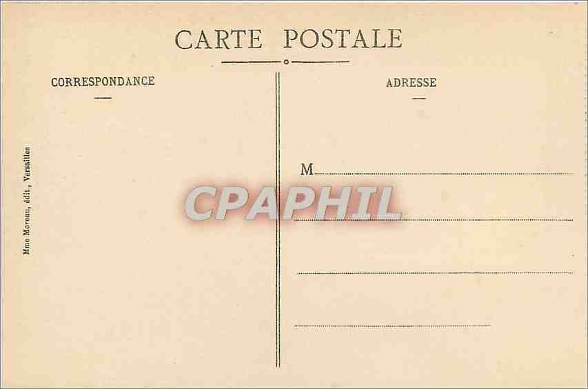 CPA Parc de Versailles Bassin d'Apollon et le Tapis Vert  — Verso