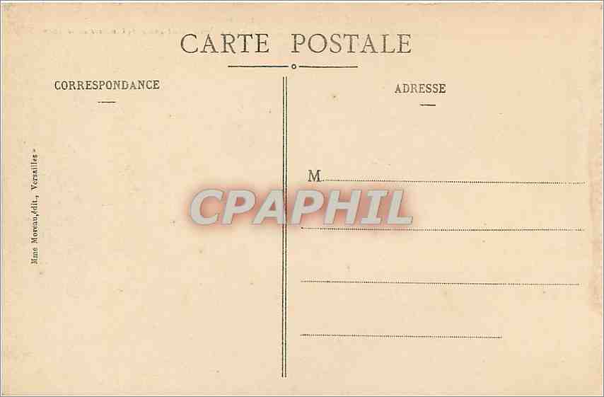 CPA Versailles L'Orangerie Parterre dessine par La Quintinie  — Verso