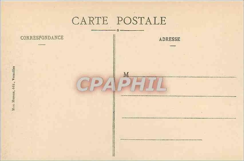 CPA Parc de Versailles Bassin de Neptune  — Rückseite