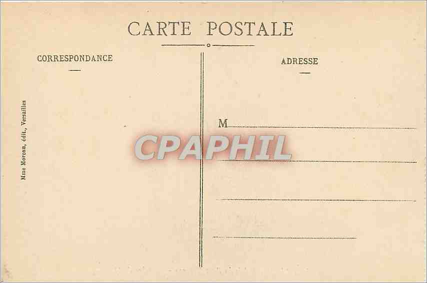 CPA Versailles Palais du Petit Trianon Chambre de Marie Antoinette  — Verso