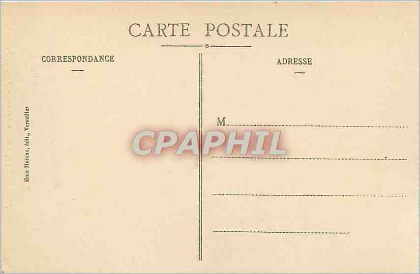 CPA Versailles Marie Antoinette Reine de France  — Rückseite