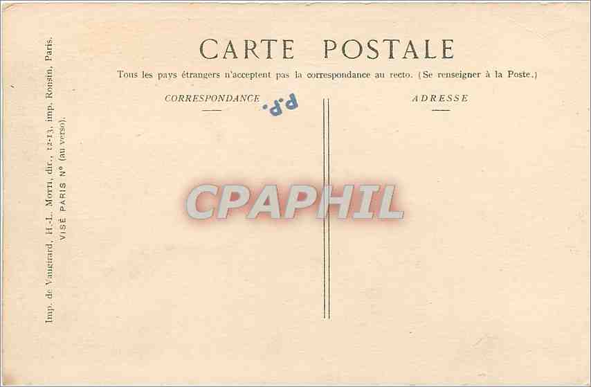 CPA Gerbeviller Une rue en ruines  — Rückseite