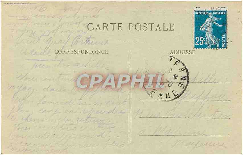 St-Quay-Portrieux (C.-du-N.) — Les Roches Noires — J. Sorel, éditeur Rennes — Verso