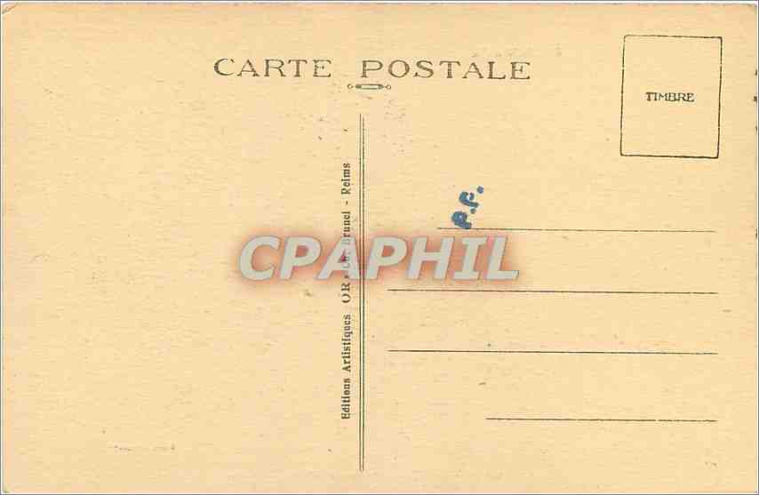 CPA En Champagne La Main de Massiges Ruines de Guerre Classees  — Rückseite