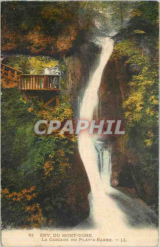 CPA Env du Mont Dore La Cascade du Plat a Barbe 