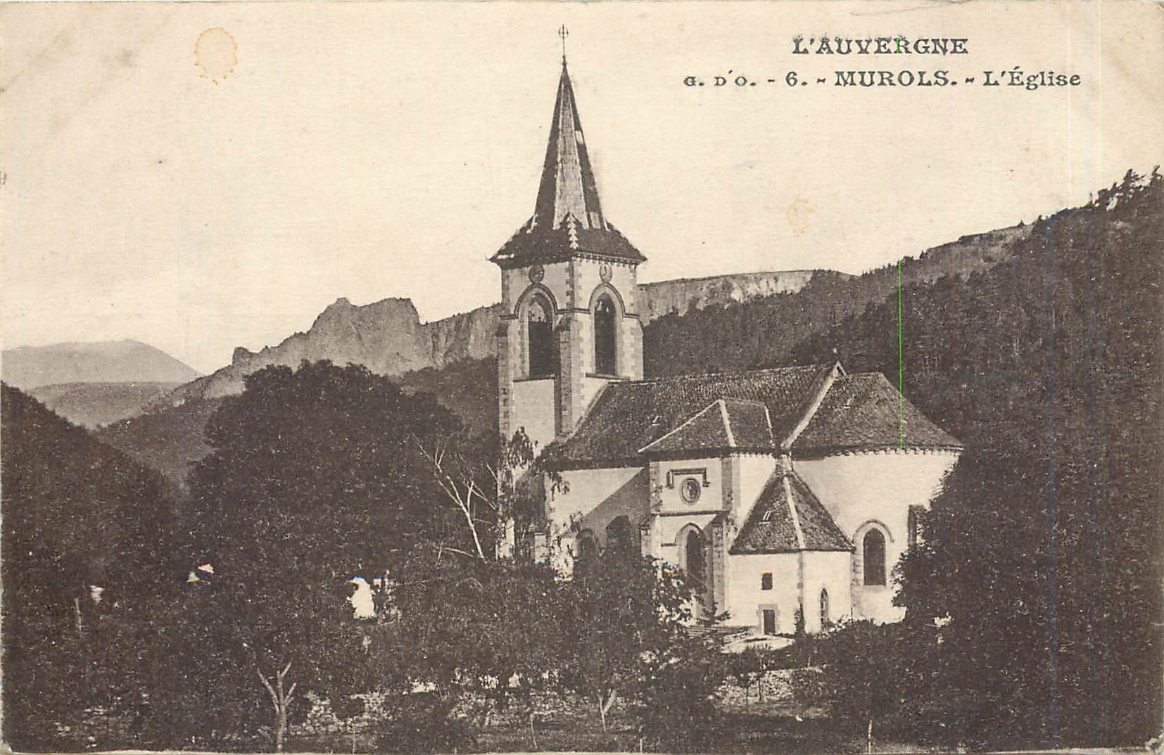Murols - L'Église — L'Auvergne, éditeur J. Gouttefanges, n°6