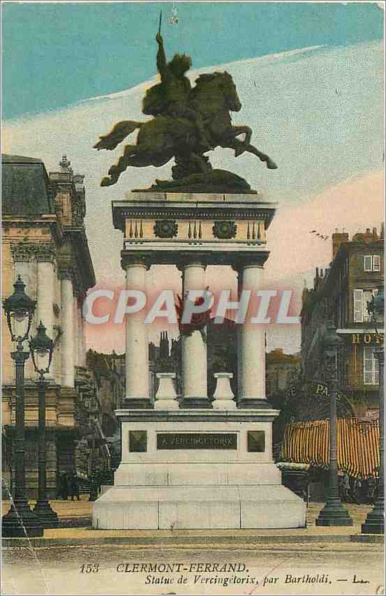 CPA Clermont Ferrand Statue de Vercingetorix par Bartholdi 