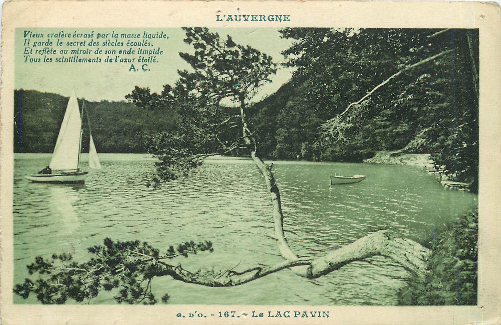CPA L'Auvergne Le Lac Pavin