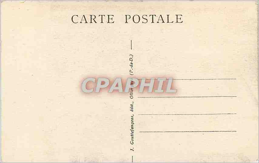 CPA Riom Portail de l'Eglise du Marthuret  — Rückseite
