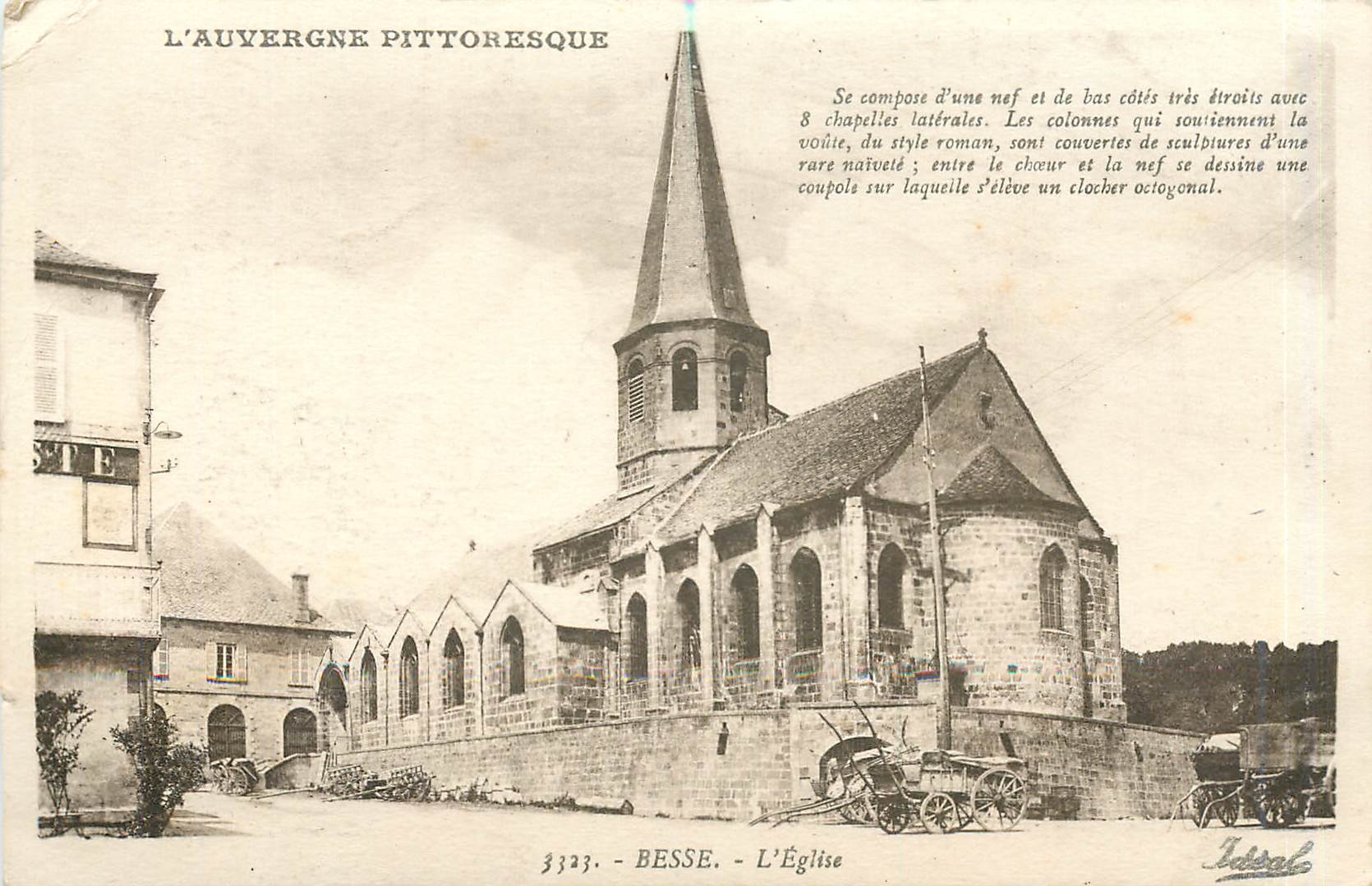 Besse - L'Église — L'Auvergne pittoresque — Édition 'Idéal', Vichy