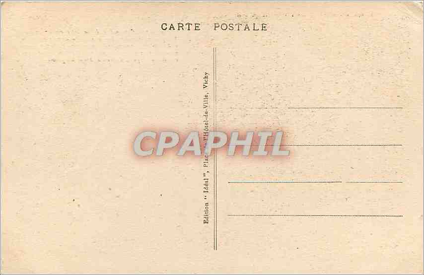Besse - L'Église — L'Auvergne pittoresque — Édition 'Idéal', Vichy — Rückseite