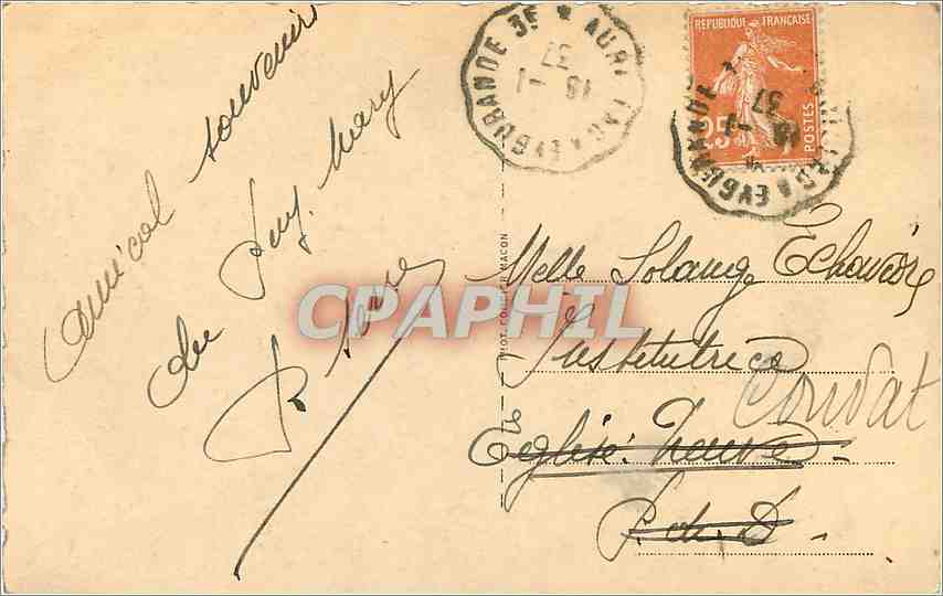 CPA Murat Cantal Le sommet du Puy Mary  — Rückseite