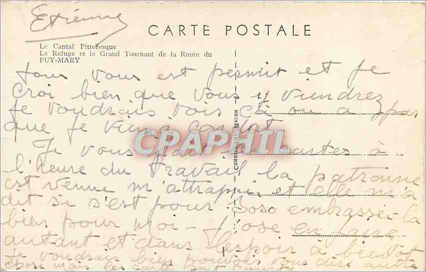 Le Grand Tournant de la Route du Puy-Mary — Éxtremy, Cantal — Reverso