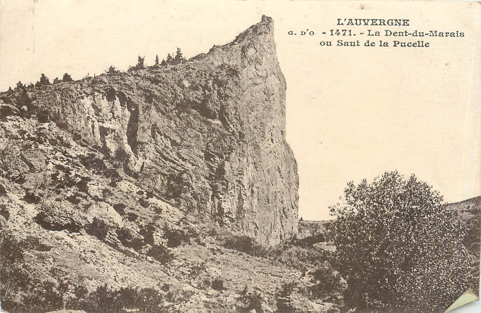 La Dent-du-Marais ou Saut de la Pucelle — L'Auvergne — J. Gattelangues (F.-de-D.)