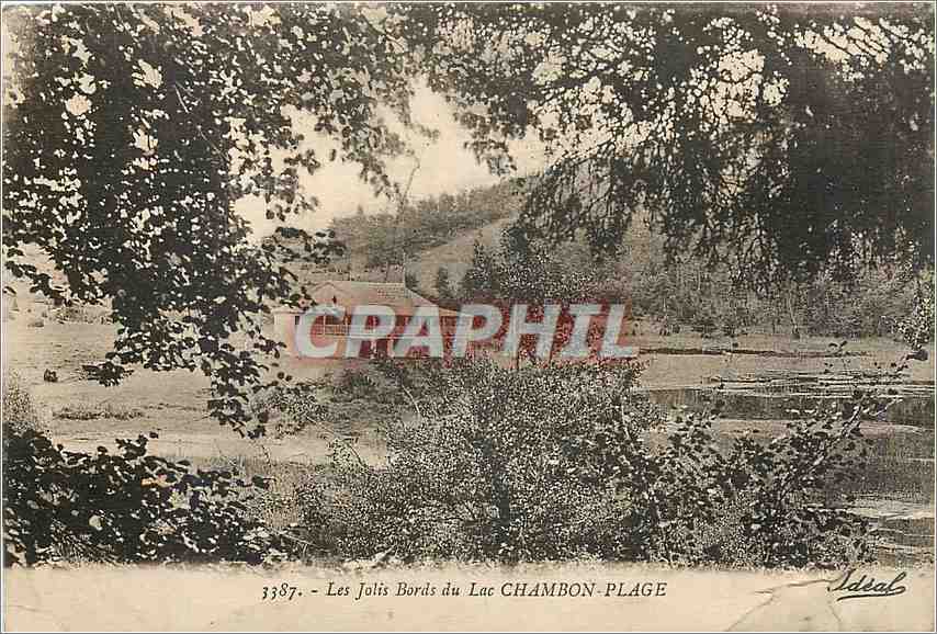 CPA Les Jolis Bords du Lac Chambon Plage 