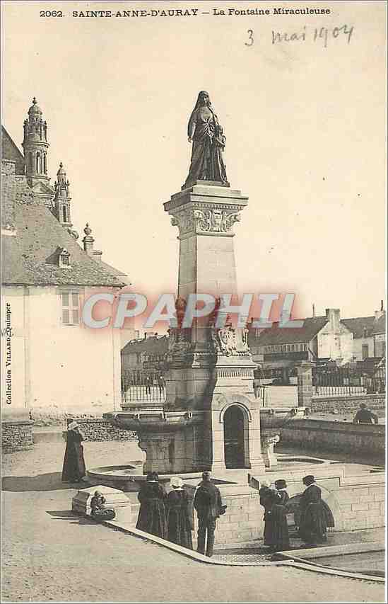 CPA Sainte Anne d'Auray La Fontaine Miraculeuse 