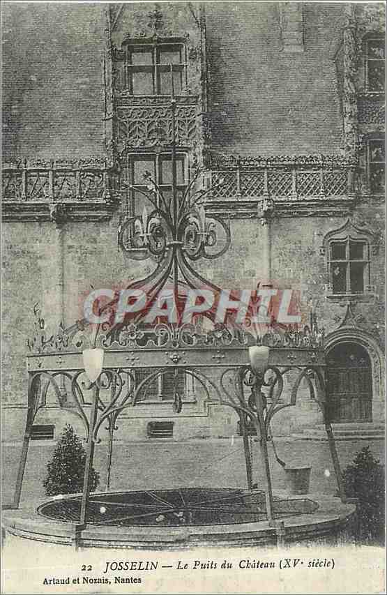 CPA Josselin Le Puits du Chateau 