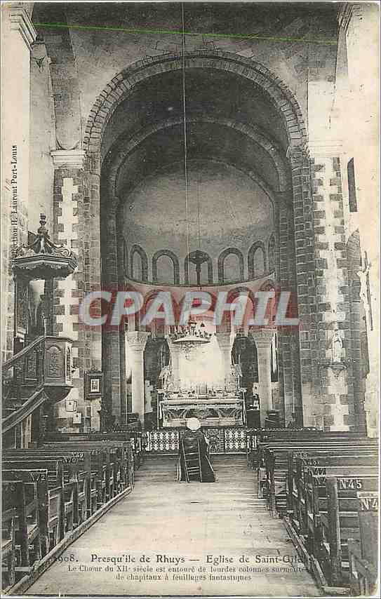 CPA Presqu'ile de Rhuys Eglise de Saint Giles 