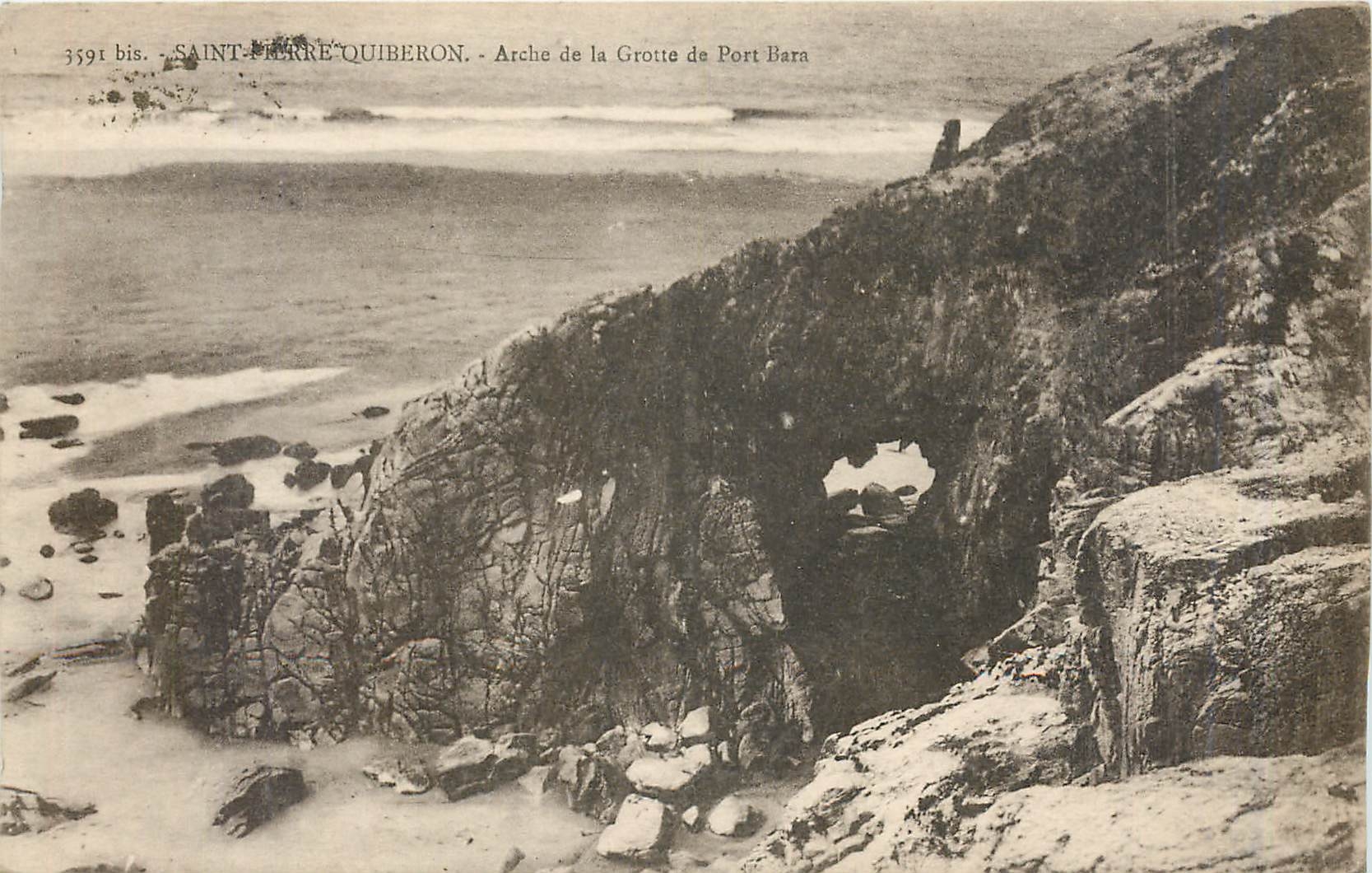 CPA Saint Pierre Quiberon Arche de la Grotte de Port Barn 