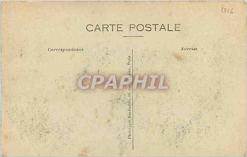 Ruines près de la Cathédrale — Bombardement de Verdun — Phot-Express, Paris 1016 — Verso