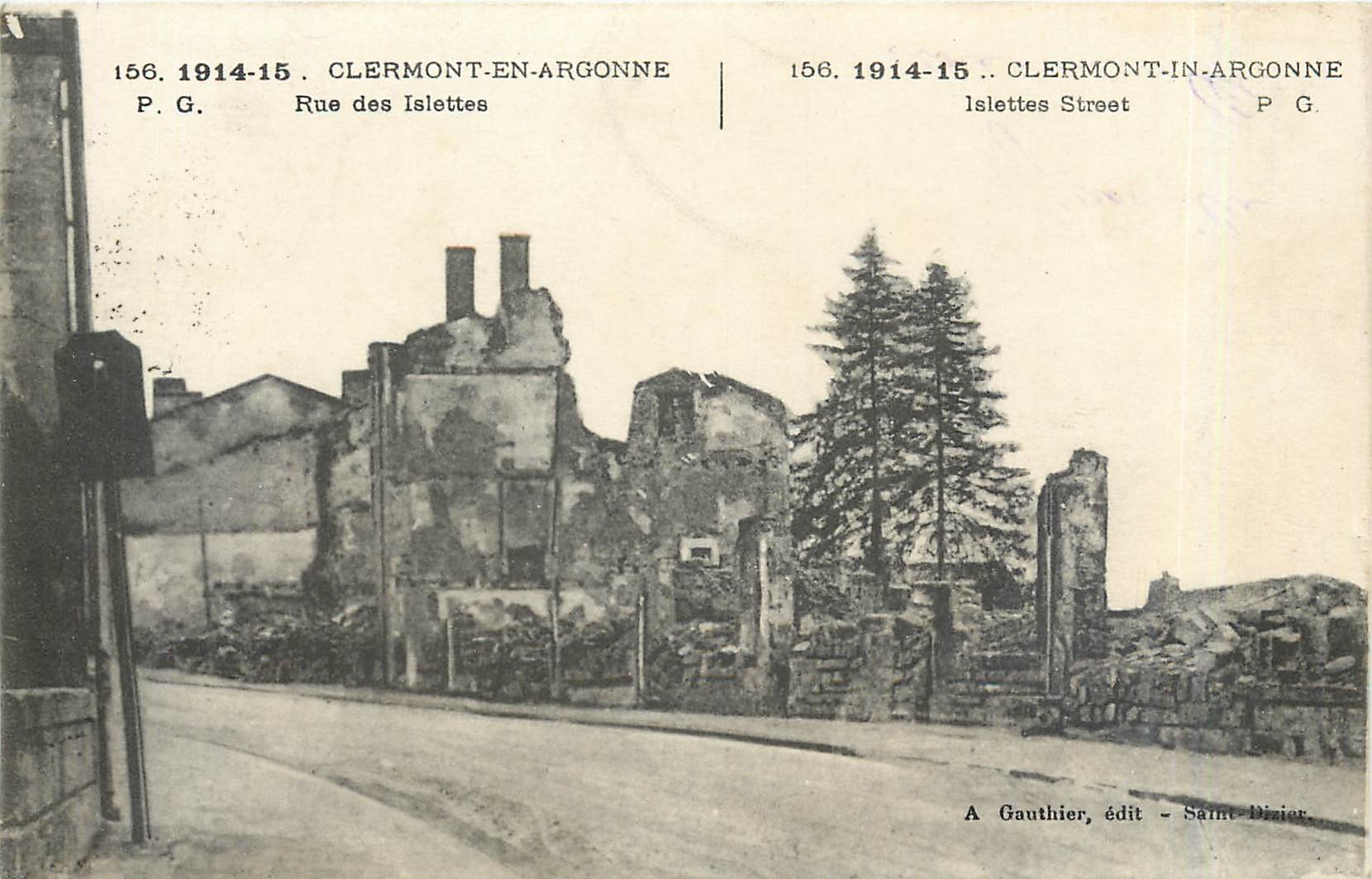 CPA Clermont en Argonne Rue des Islettes 