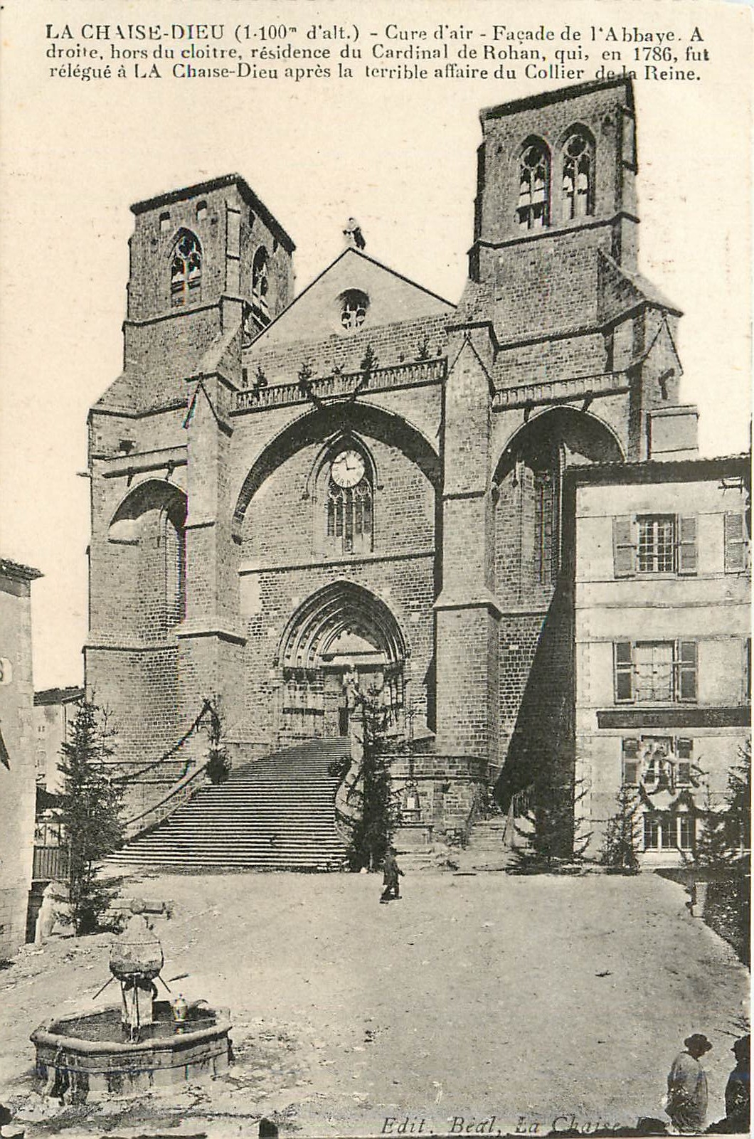 CPA La Chaise Dieu Cure d'air Facade de l'Abbaye 