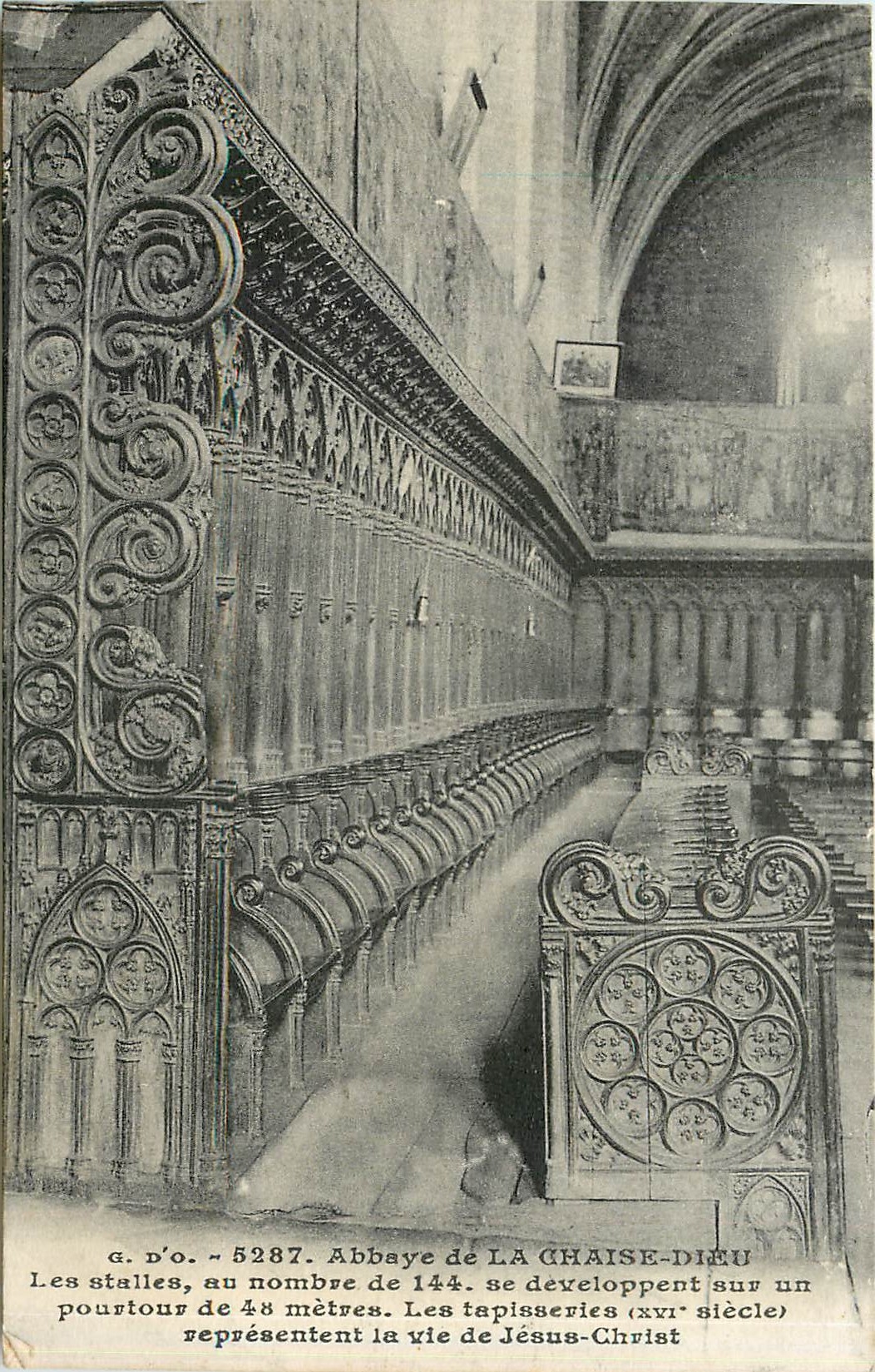 CPA Abbaye de La Chaise Dieu Les stalles au nombre de 144 