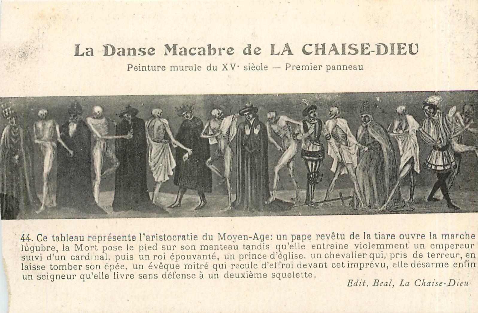 CPA La Danse Macabre de La Chaise Dieu 