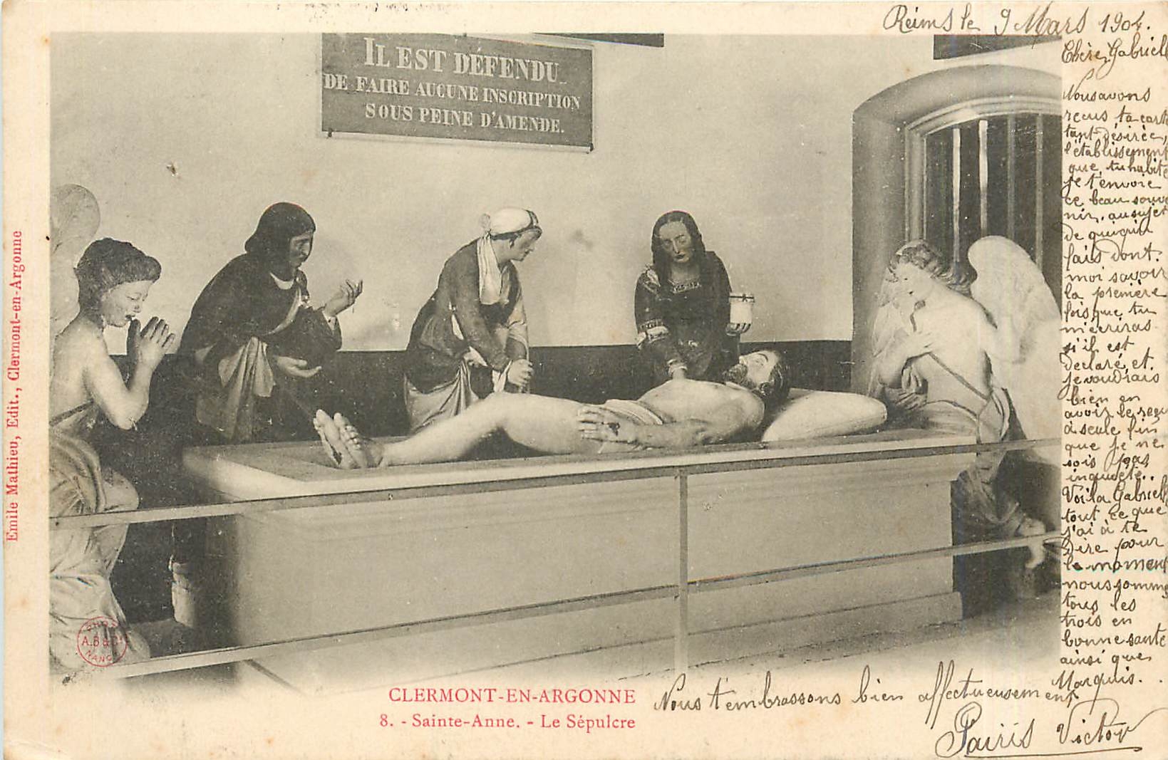 CPA Clermont en Argonne Saint Anne Le Sepulere 