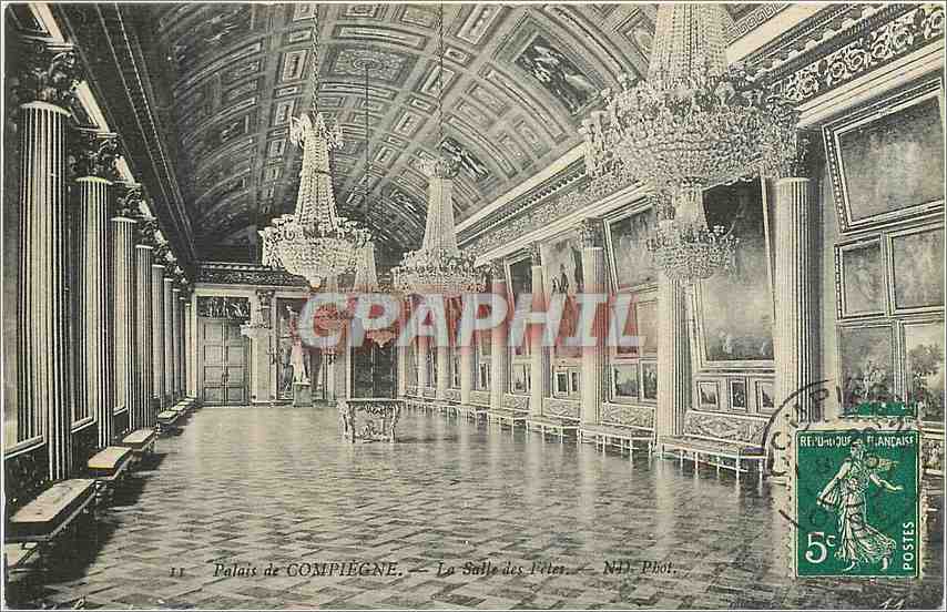 CPA Palais de Compiegne La Salle des Fetes 