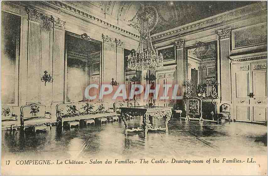 CPA Compiegne Le Chateau Salon des Familles 