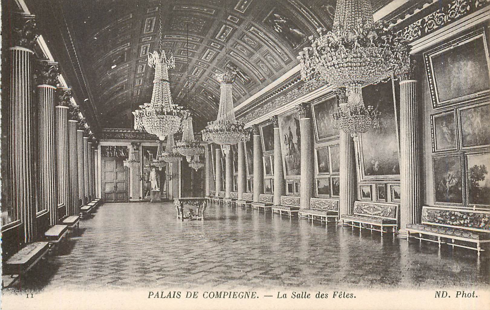 CPA Palais de Compiegne La Salle des Fetes 