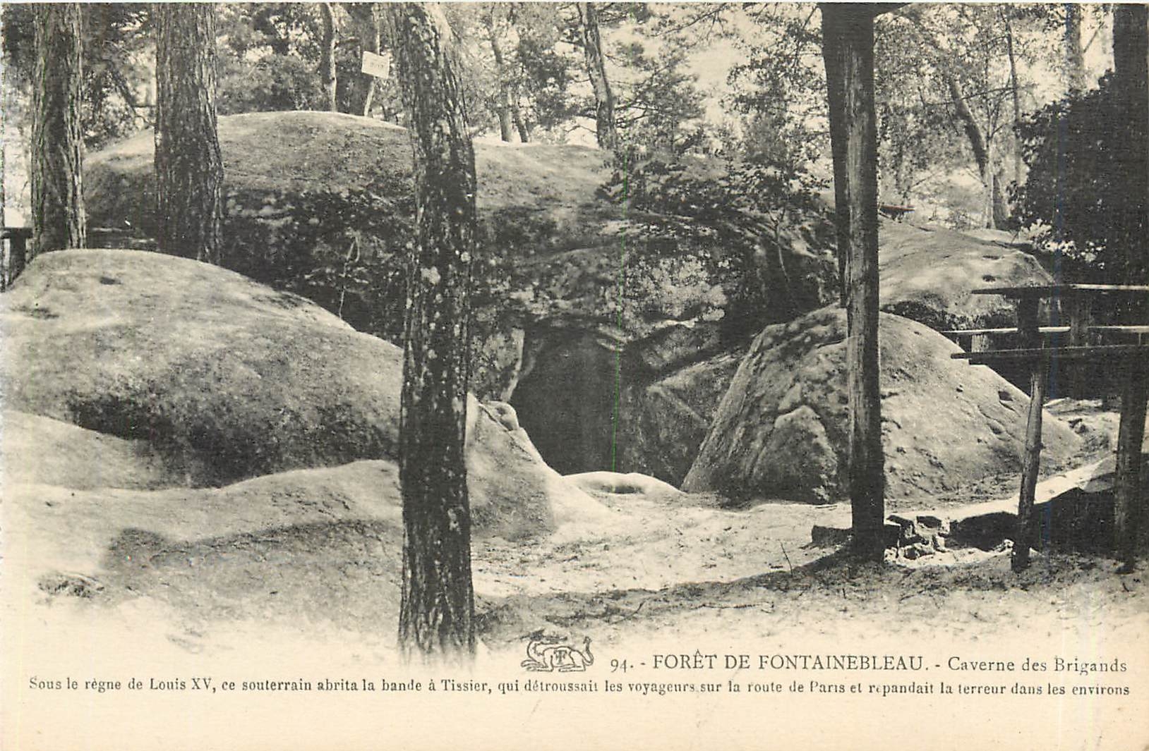 Forest of Fontainebleau — Cave of the Bandits — Anonymous Publisher, no. 94