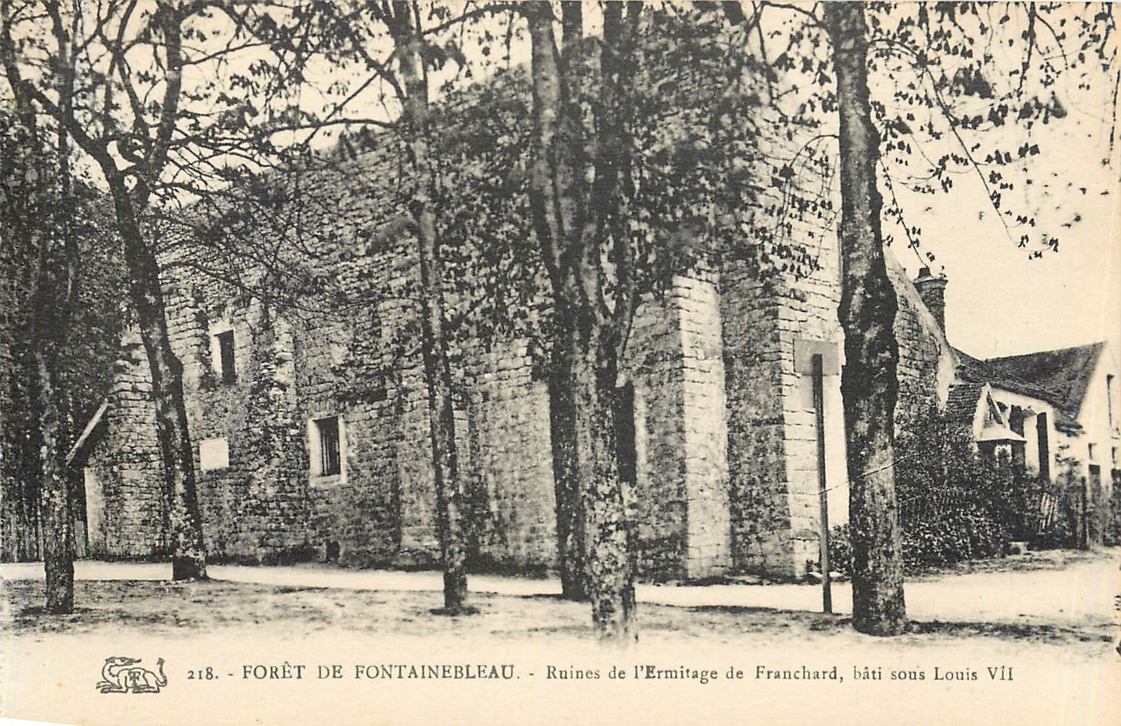 Forêt de Fontainebleau - Ruinen des Hermitages von Franchard, erbaut unter Ludwig VII