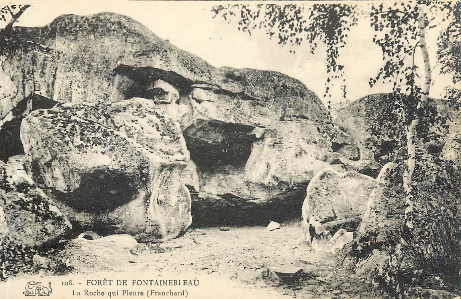 Die Weinende Felsen (Franchard) — Forêt de Fontainebleau — Éditions de la Forêt de Fontainebleau, n° 108