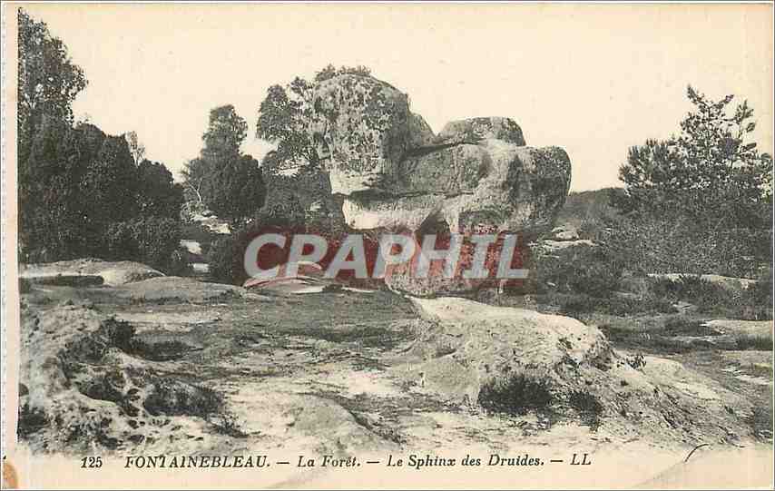 Fontainebleau — Die Wald — Der Druiden-Sphinx — LL